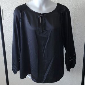 NWT Jones New York Black Blouse Size XL